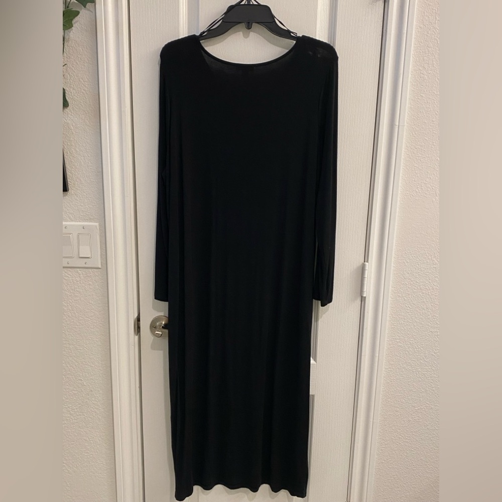 Vince Camuto Black Dress with Gold Accents - Picture 3 of 5